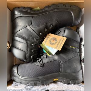 ROCKROOSTER CSA Composite Toe Men's Work Boots Black Size 13W